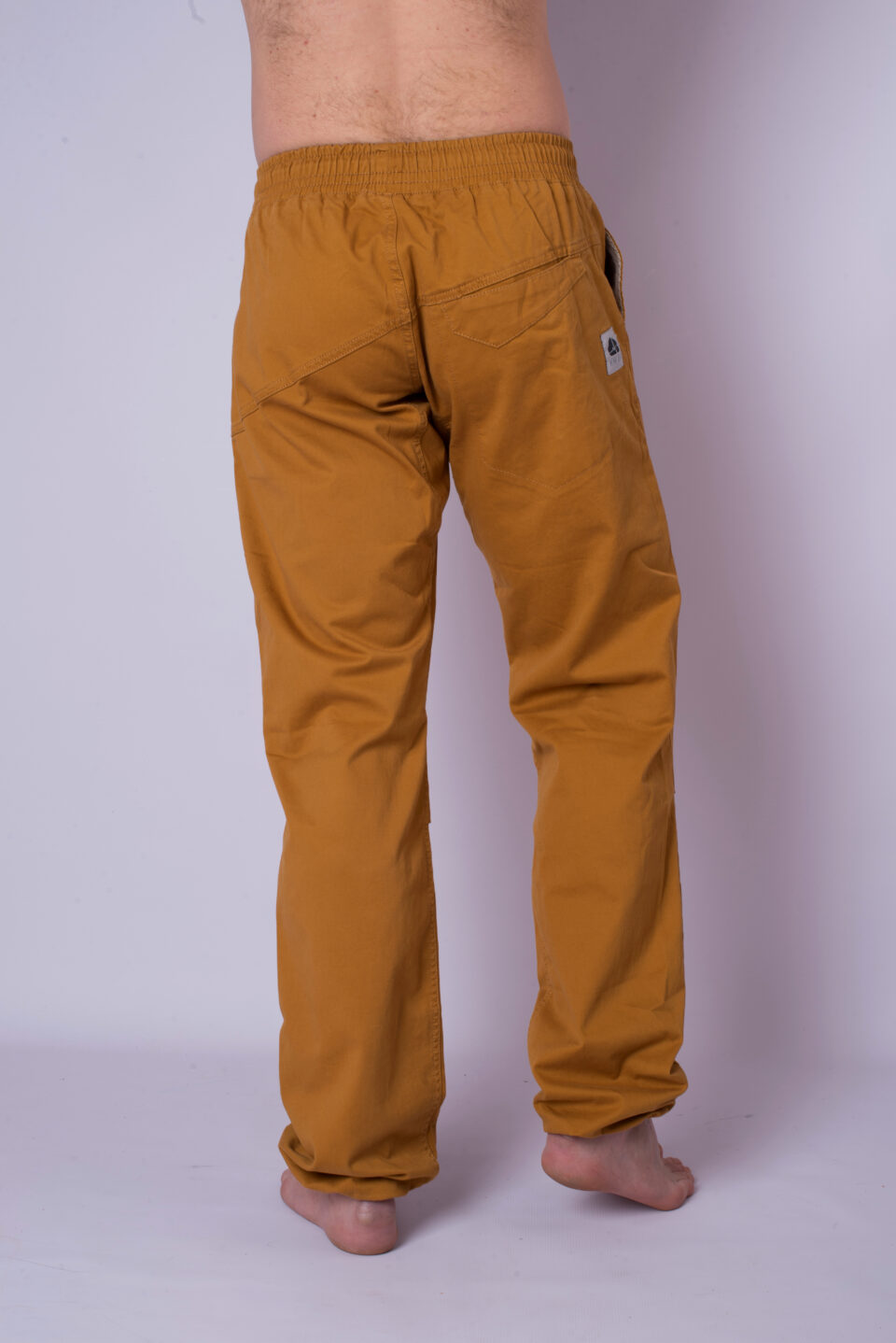 Cotton Crosscut pants - mustard yellow