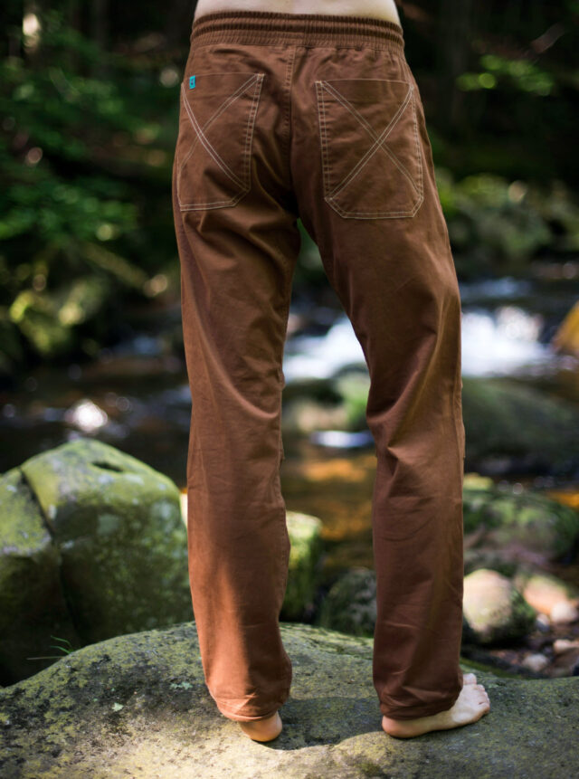 "X" Pockets pants - chocolate brown
