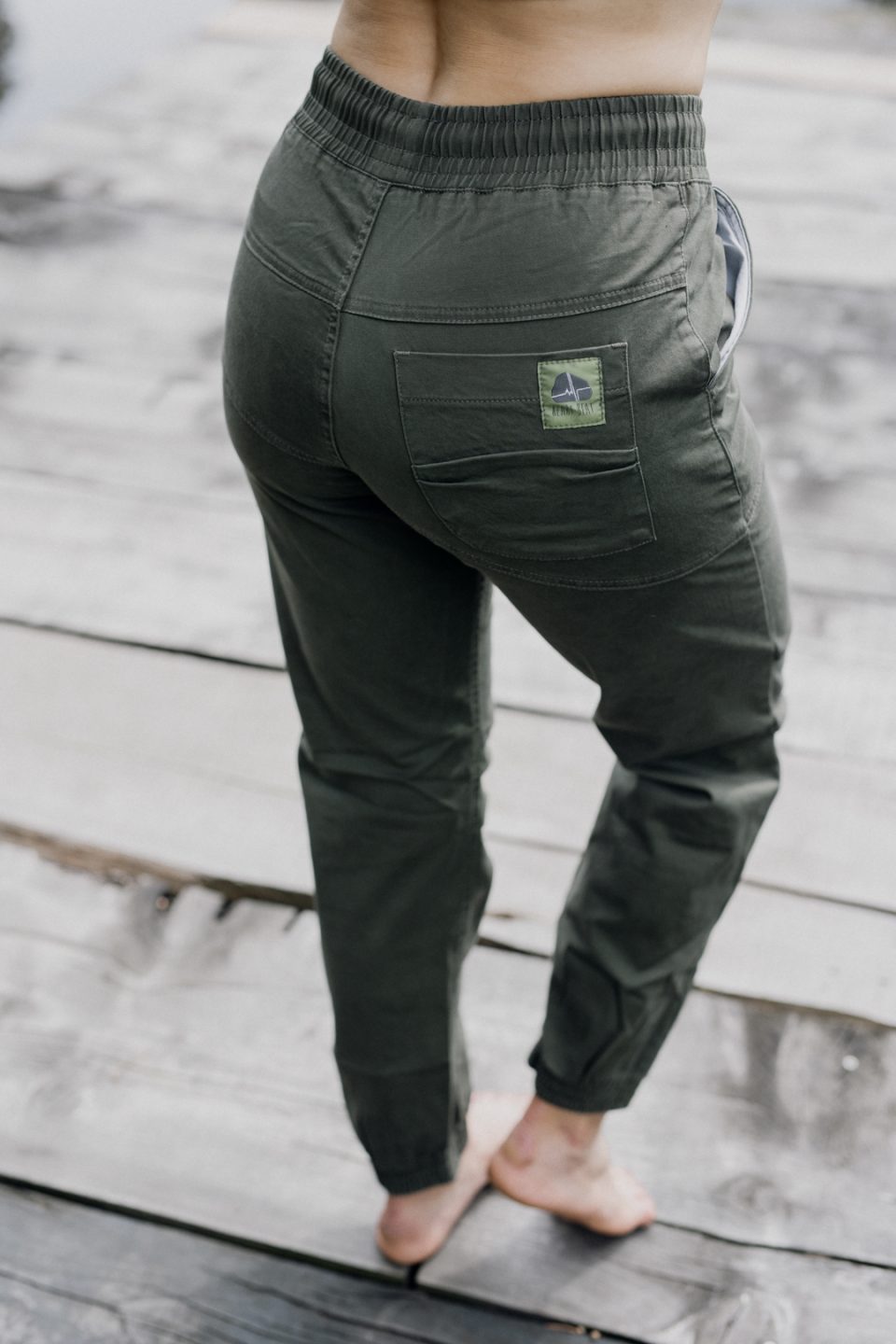 Cotton Crosscut pants - khaki